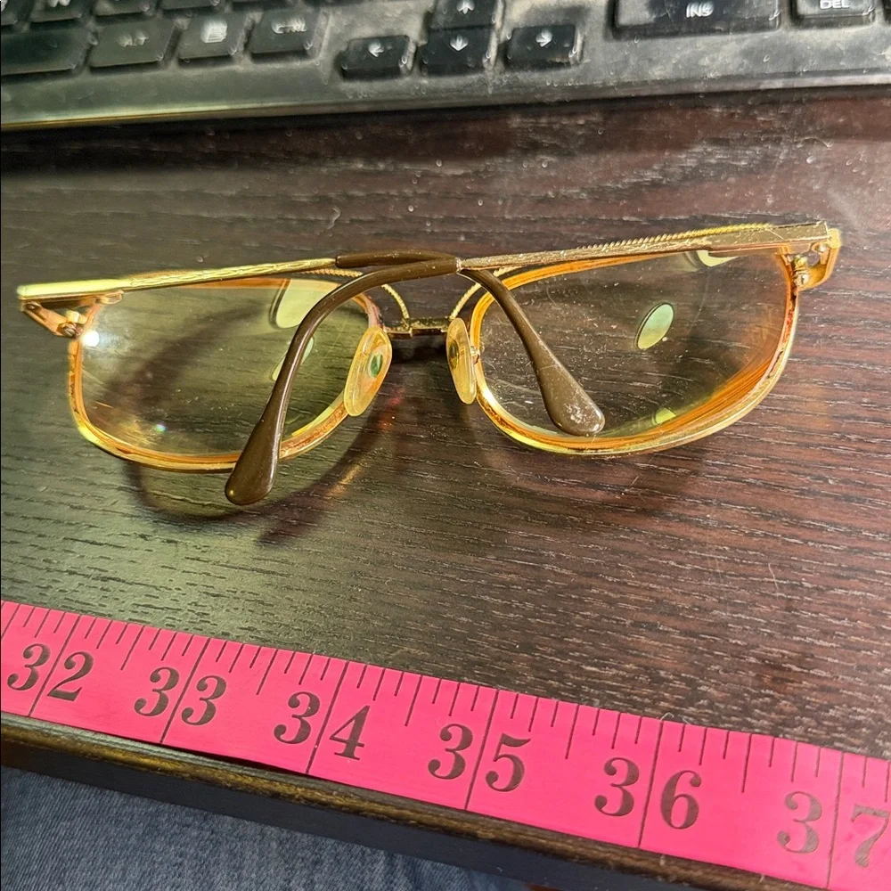 Gold‎ Square Eyeglasses